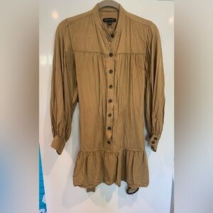 BANANA REPUBLIC PRELOVED KHAKI MINI DRESS